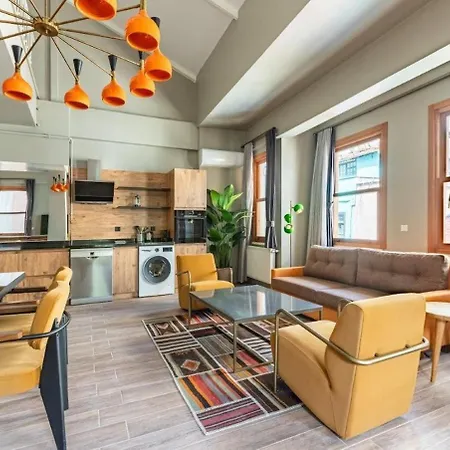 Апартаменты Beautiful Bright Cool Modern 1bd Balat Loft! #329 Стамбул